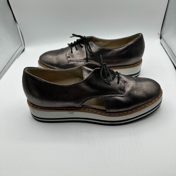 Summit by White Mountain Leather Platform Oxford Brody Bronze Metallic 40 - Picture 1 of 7
